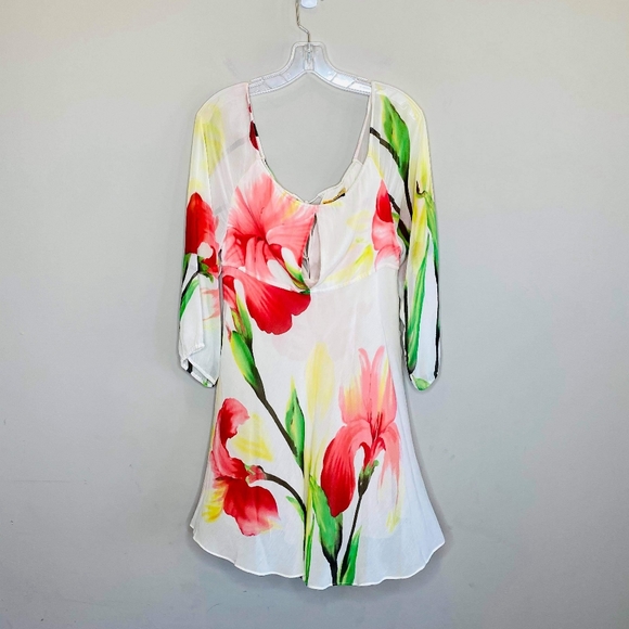 Alice + Olivia Dresses & Skirts - Alice & Olivia Silk Tropical Cocktail Dress SMALL